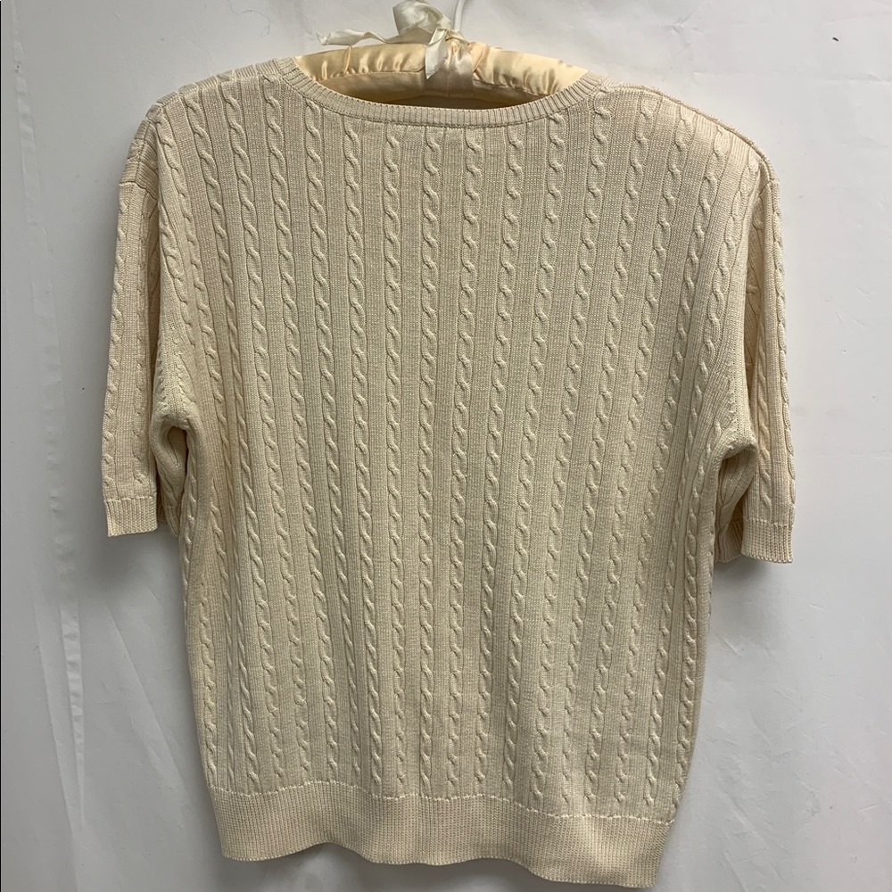 Doncaster Ivory Cable Knit Sweater - Picture 5 of 5